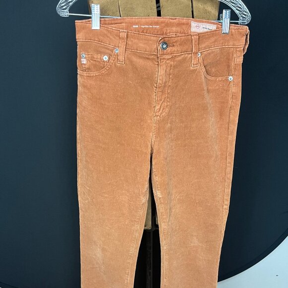 AG Denim AG-ED Corduroy Pants - Straight Leg, Medium Brown/Camel Color - Picture 2 of 9